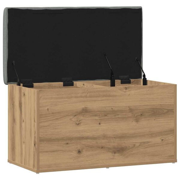 vidaXL Banc de rangement Ch&ecirc;ne artisanal 82x42x45 cm Bois d'ing&eacute;nierie