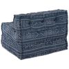 vidaXL Canapé modulaire Impression Indigo 70 x 70 x 56 cm tissu