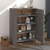 vidaXL Armoire à chaussures HAMAR Gris clair 85x40x108 cm Pin massif