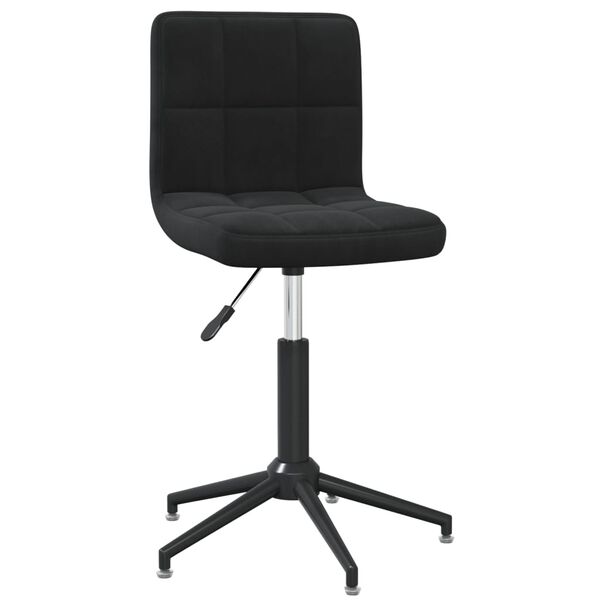 vidaXL Chaises pivotantes &agrave; manger lot de 6 Noir Velours