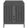 vidaXL Boîte de rangement de jardin Gris 121x55x64 cm Bois de pin
