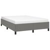 vidaXL Cadre de lit sans matelas gris fonc&eacute; 140x200 cm tissu