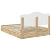 vidaXL Lit de Rangement Ch&ecirc;ne Sonoma 150 x 200 cm Bois d'ing&eacute;nierie