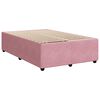 vidaXL Sommier &agrave; lattes de lit avec matelas Rose 120x200 cm Velours