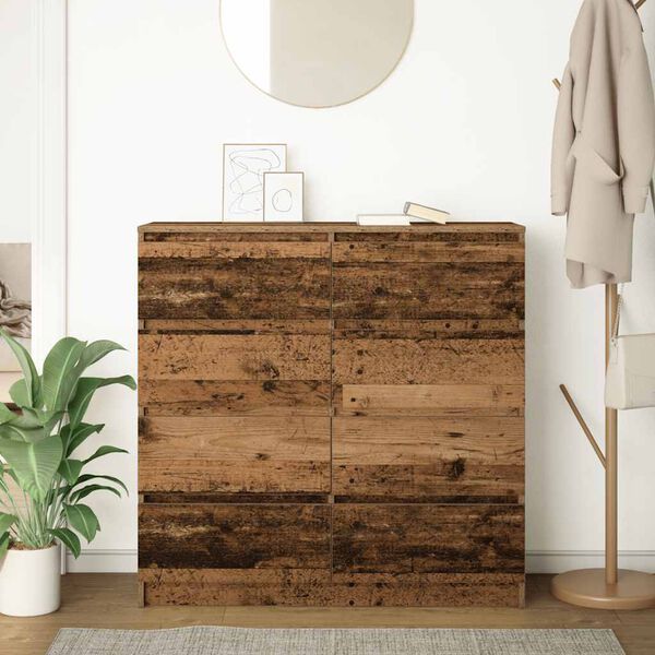 vidaXL Buffet vieux bois 100x35x99 cm bois d'ing&eacute;nierie