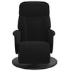 vidaXL Fauteuil inclinable avec repose-pied noir velours