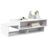 vidaXL Table basse Blanc 105 x 50 x 32,5 cm Bois d'ing&eacute;nierie