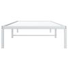 vidaXL Cadre de lit métal sans matelas blanc 90x190 cm