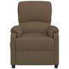 vidaXL Fauteuil de massage Marron Tissu