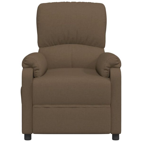 vidaXL Fauteuil de massage Marron Tissu