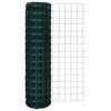 vidaXL Cl&ocirc;ture euro Acier 25 x 1,5 m Vert