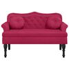 vidaXL Banc avec coussins bordeaux 120,5x65x75 cm velours