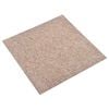 vidaXL Dalles de tapis de sol 20 pcs 5 m&sup2; 50x50 cm Beige