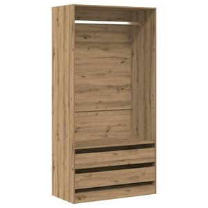 vidaXL Garde-robe ch&ecirc;ne artisanal 100x50x200 cm bois d'ing&eacute;nierie