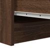 vidaXL Buffet chêne marron 29,5x34x76 cm bois d'ingénierie