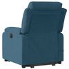 vidaXL Fauteuil de massage inclinable Bleu Velours