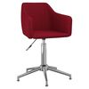 vidaXL Chaises pivotantes &agrave; manger lot de 4 Rouge bordeaux Tissu