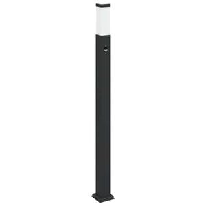 vidaXL Borne lumineuse avec d&eacute;tecteur 110 cm Noir IP44