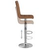 vidaXL Tabourets de bar lot de 2 marron tissu