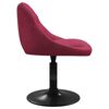vidaXL Chaises à manger pivotantes lot de 4 rouge bordeaux velours
