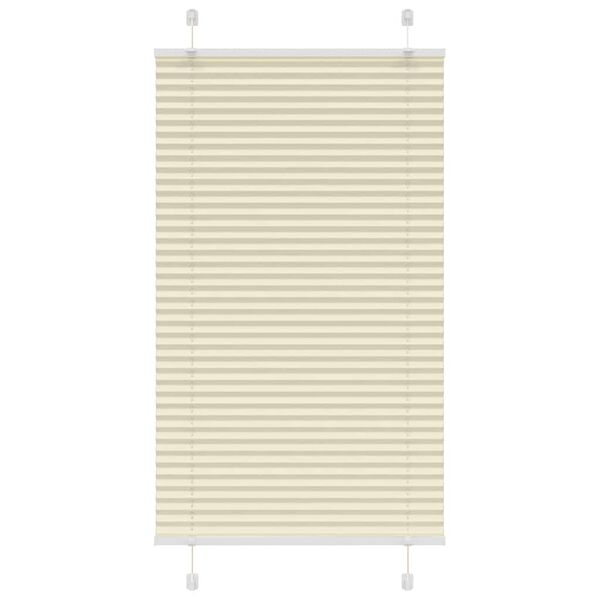 vidaXL Store plissé crème 70x100 cm largeur du tissu 69,4 cm polyester