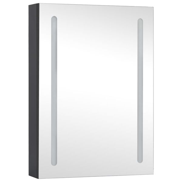 vidaXL Armoire de salle de bain à miroir LED 50x13x70 cm