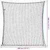 vidaXL Filet pour remorque avec corde &eacute;lastique noir 4x4 m PP