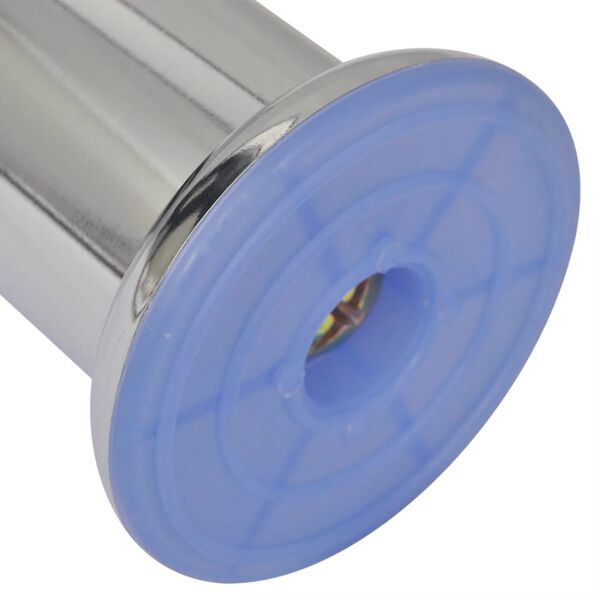 vidaXL Pieds ronds de canapé 8 pcs Chrome 60 mm