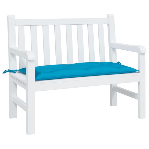 vidaXL Coussin de banc de jardin bleu clair 100x50x7 cm tissu oxford