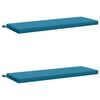 vidaXL Coussins de Banc SOEST 2 pc 100 % polyester Bleu clair