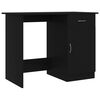 vidaXL Bureau Noir 100x50x76 cm Bois d’ingénierie