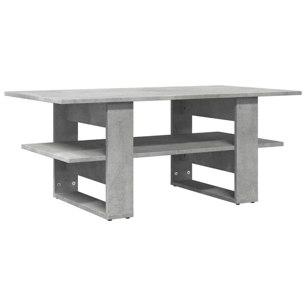 vidaXL Table basse gris b&eacute;ton 102x55x42 cm bois d'ing&eacute;nierie