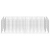 vidaXL Lit sur&eacute;lev&eacute; &agrave; gabion Acier galvanis&eacute; 180x50x50 cm