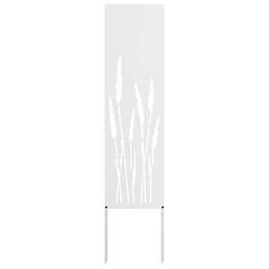 vidaXL &Eacute;cran de confidentialit&eacute; de jardin Fretwork Blanc 32 x 140 cm
