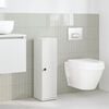 vidaXL Meuble de salle de bain avec porte-rouleau blanc 20,5x22x72 cm