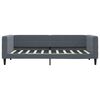 vidaXL Lit de jour avec matelas gris fonc&eacute; 90x190 cm velours
