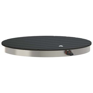 vidaXL Douche de jardin WPC et Acier inoxydable 201 Anthracite