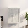 vidaXL Armoire murale suspendue Gris béton 69,5x32,5x90 cm