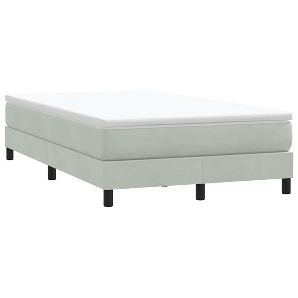 vidaXL Sommier à lattes de lit sans matelas gris clair 120x210 cm