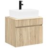 vidaXL Ensemble de mobilier de salle de bain Ch&ecirc;ne Sonoma