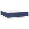 vidaXL Sommier &agrave; lattes de lit avec matelas Bleu 180x200 cm Tissu