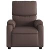 vidaXL Fauteuil de massage inclinable Marron Similicuir