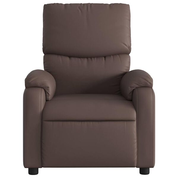 vidaXL Fauteuil de massage inclinable Marron Similicuir