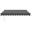 vidaXL Auvent r&eacute;tractable anthracite 3x2,5 m tissu et aluminium