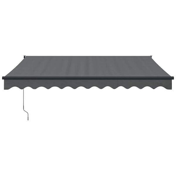 vidaXL Auvent r&eacute;tractable anthracite 3x2,5 m tissu et aluminium