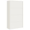 vidaXL Classeur blanc 105x40x180 cm acier