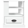 vidaXL Table d'appoint blanc 50x50x60 cm bois d’ingénierie