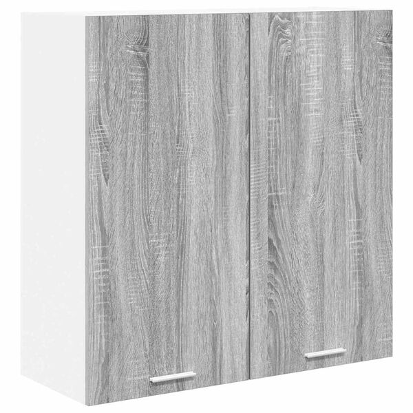 vidaXL Armoire suspendue Gris Sonoma 80 x 31 x 80 cm Bois d'ing&eacute;nierie