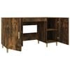 vidaXL Bureau Chêne fumé 140x50x75 cm Bois d'ingénierie