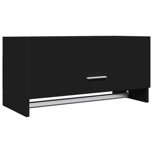 vidaXL Garde-robe noir 70x32,5x35 cm bois d'ing&eacute;nierie